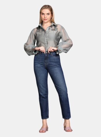 Women Slim Fit Mid-Rise Stretchable Denim Jeans