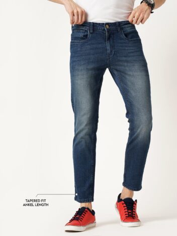 Men’s Blue Slim Fit Mid-Rise Stretchable Denim Jeans